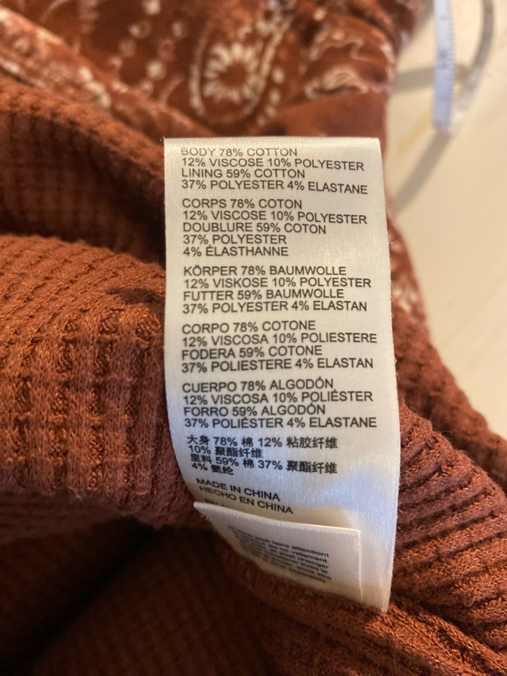 Free People Thermal Bandana Print Shacket Jacket - Picture 11 of 11